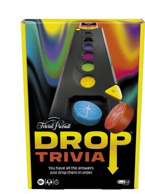 Drop Trivia Electronic Party Game by Trivial Pursuit, Ages 13+, 2+ Players